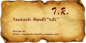 Teutsch Renátó névjegykártya